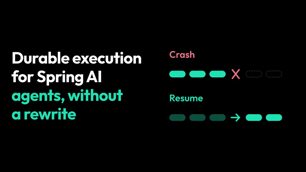 Announcing Durable Execution for Spring AI Agents