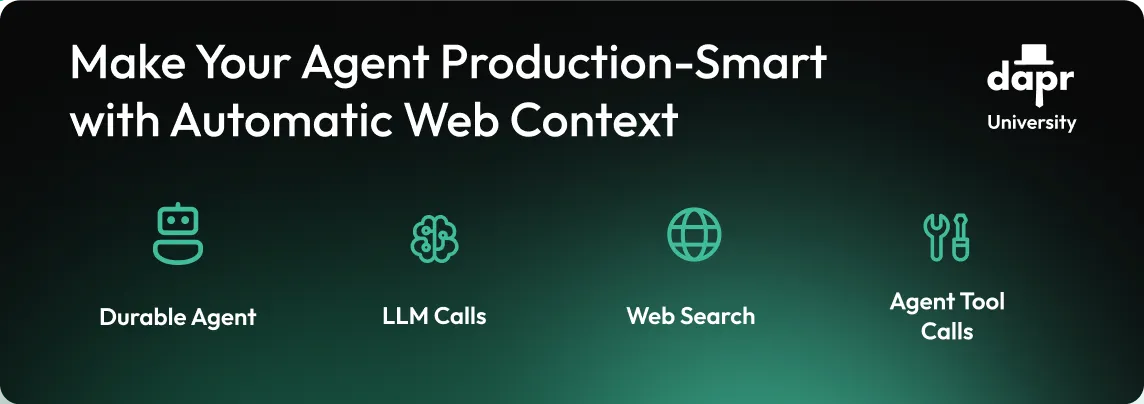 Dapr Agents - Make Your Agent Production-Smart with Automatic Web Context