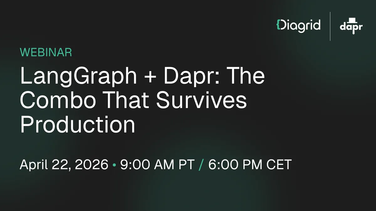 Can your AI Platform do this? LangGraph + Dapr: The Combo That Survives Production