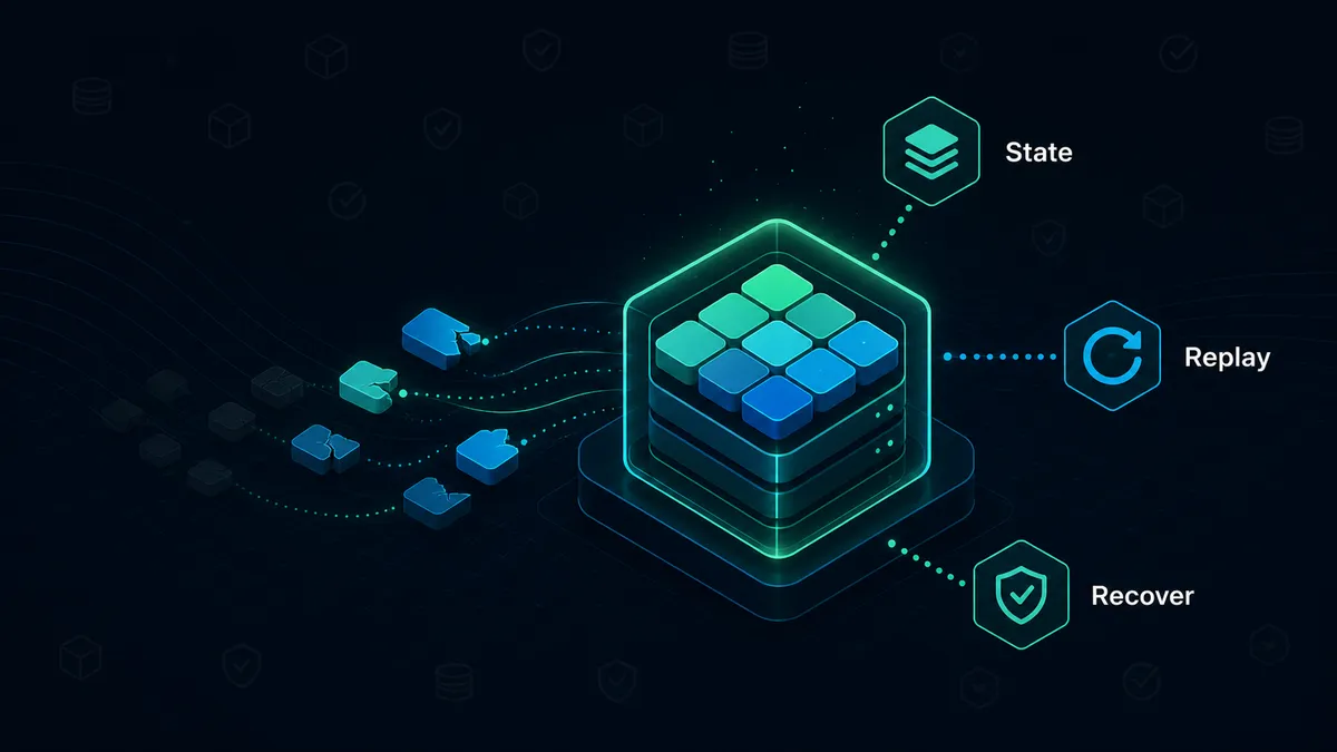 What is durable execution in AI agent workflows?