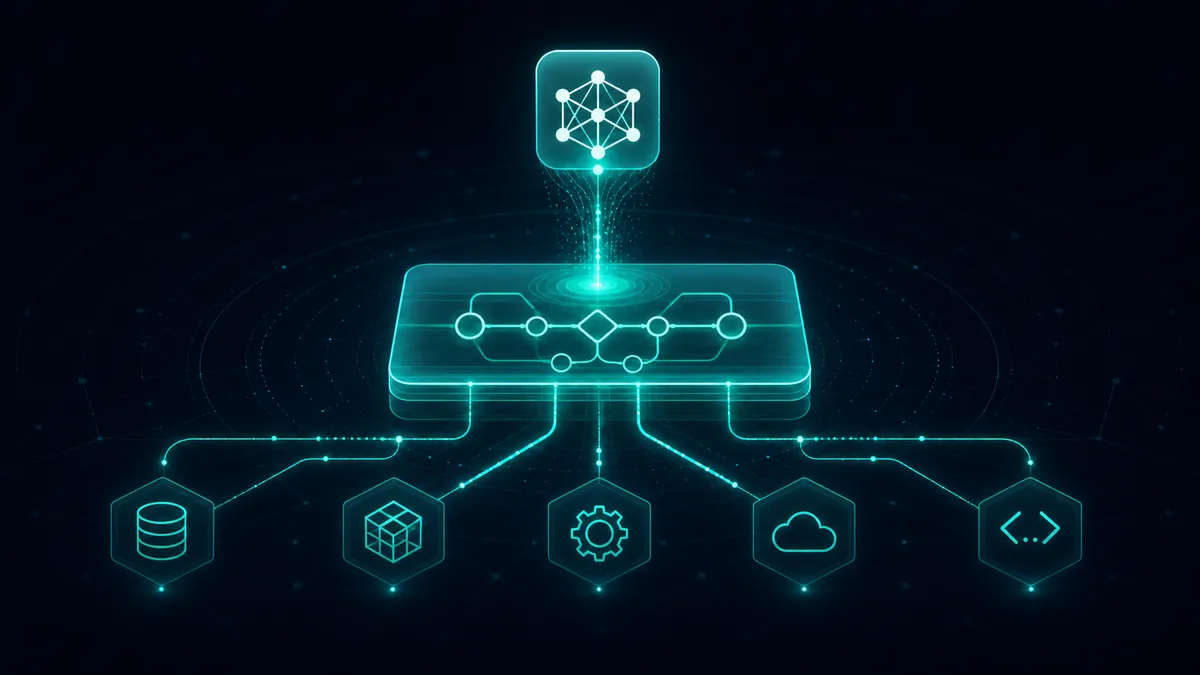 Where does workflow orchestration fit in an AI agent architecture?