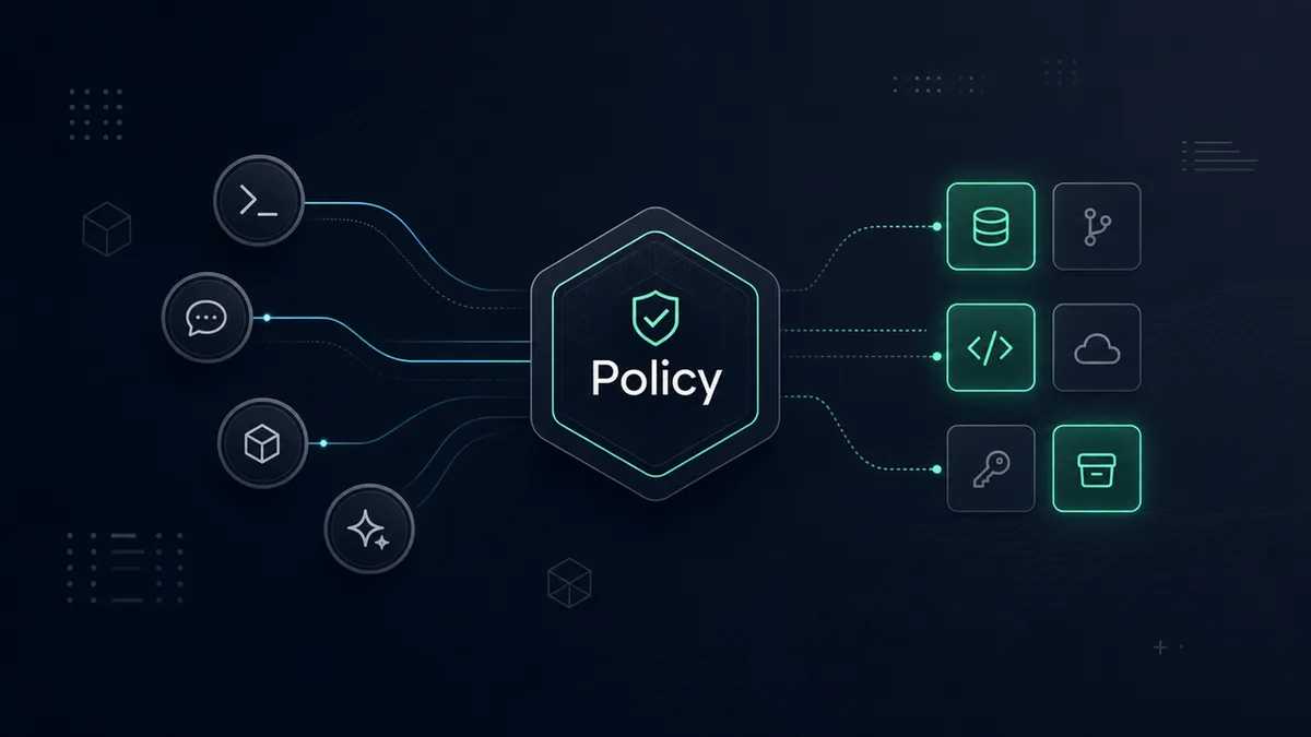 Why is policy-based access control important for AI agents?