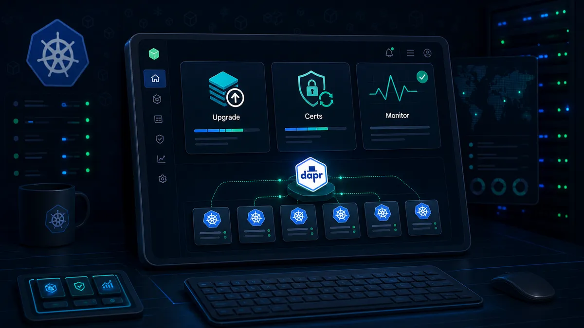 What operational tasks matter most when running Dapr on Kubernetes?