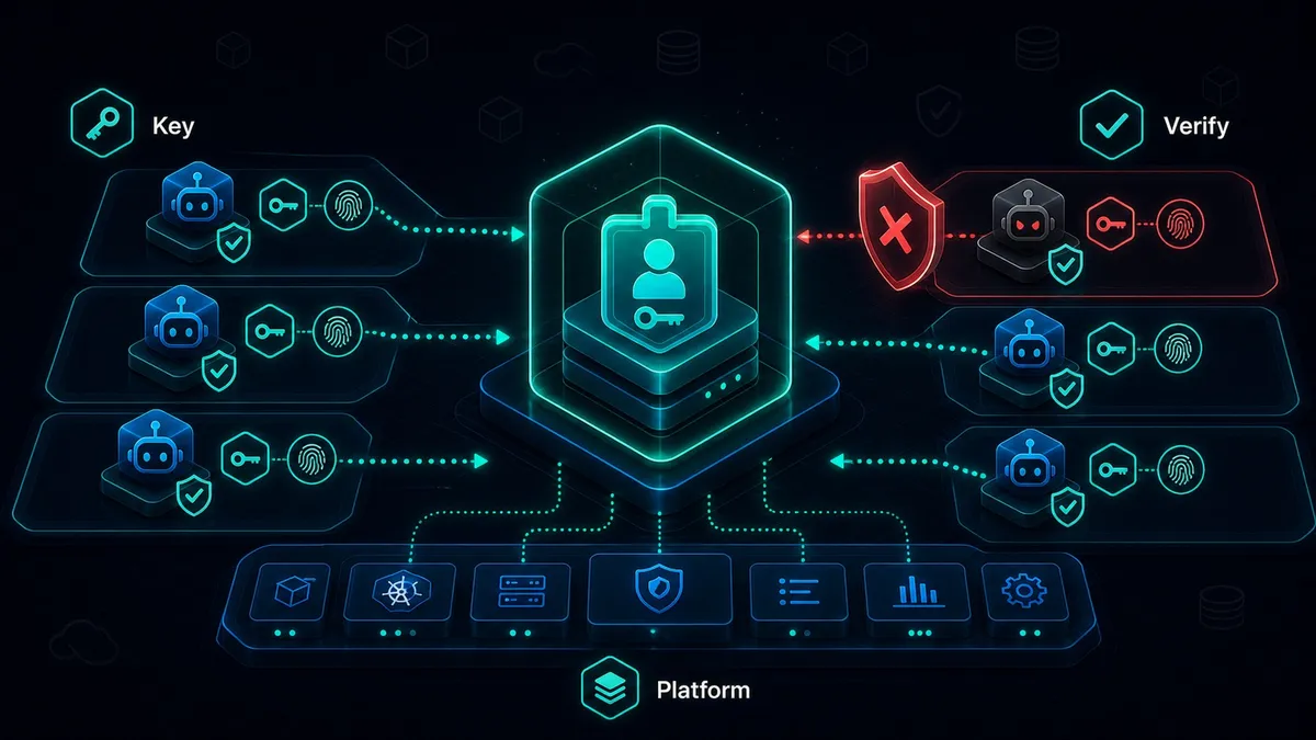 Why do AI agents need cryptographic identity for platform engineering teams?