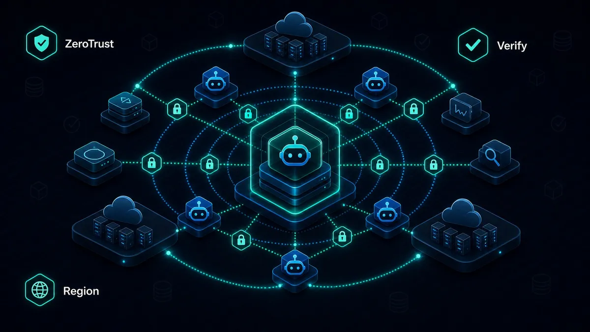 What is zero-trust security for AI agents in multi-cloud environments?