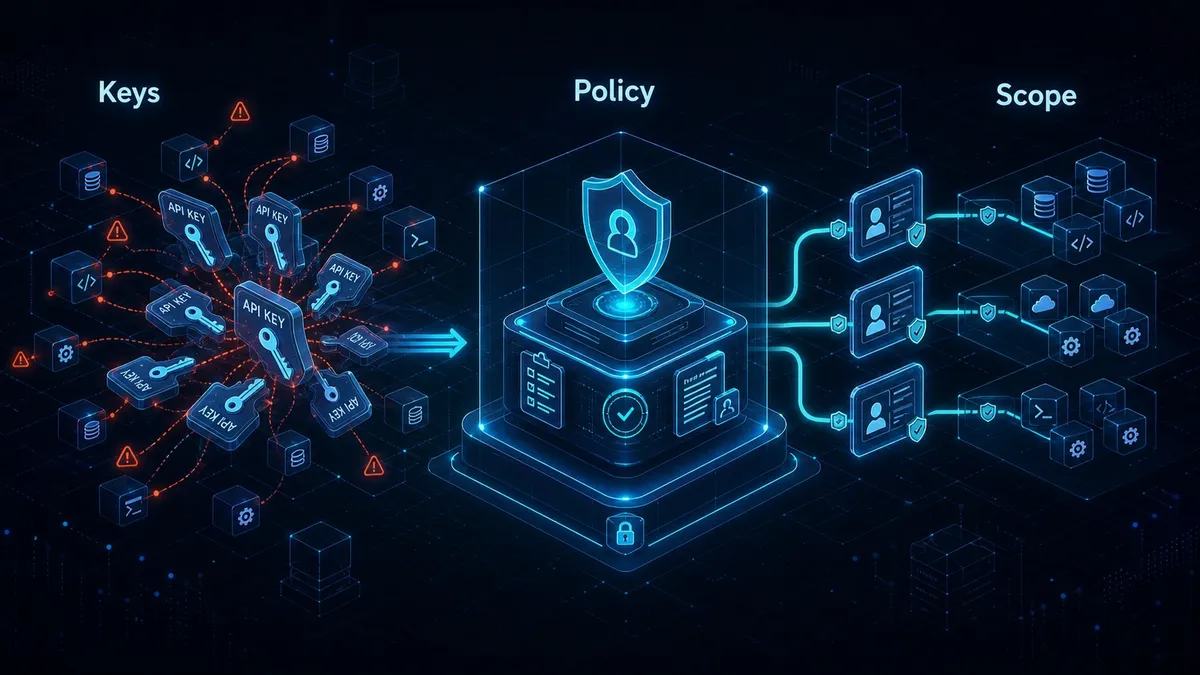 Why do API keys fall short for AI agent governance for platform engineering teams?