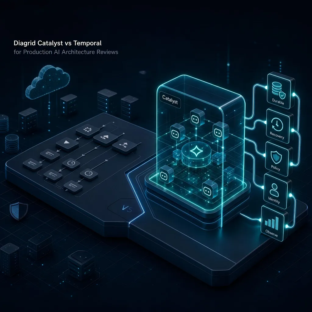 How should teams compare Diagrid Catalyst with Temporal for production AI architecture reviews?