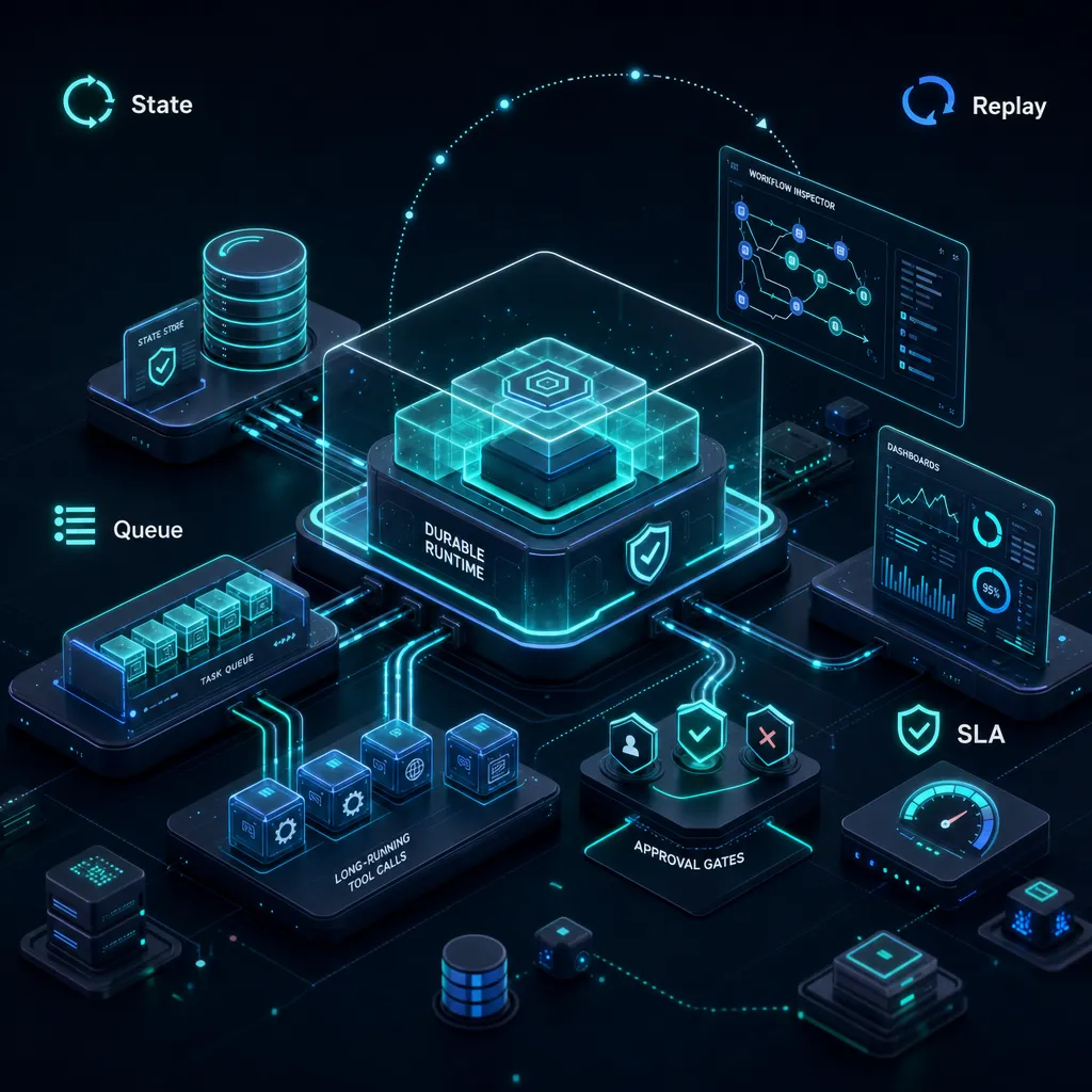 What infrastructure is needed for long-running tool calls in production AI agent systems?