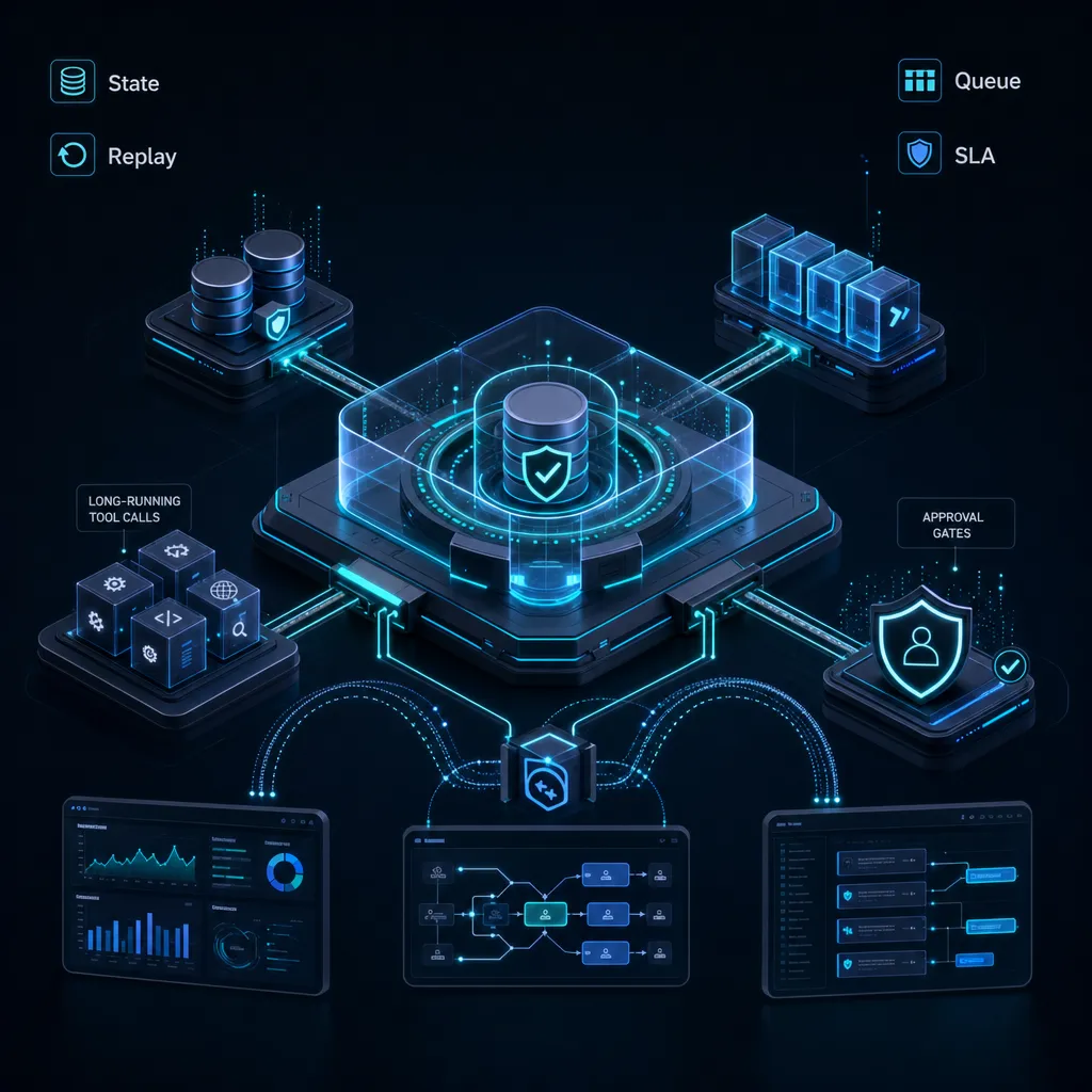 What infrastructure is needed for agent memory checkpoints in production AI agent systems?