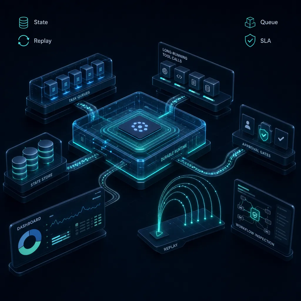 What infrastructure is needed for human-in-the-loop reviews in production AI agent systems?