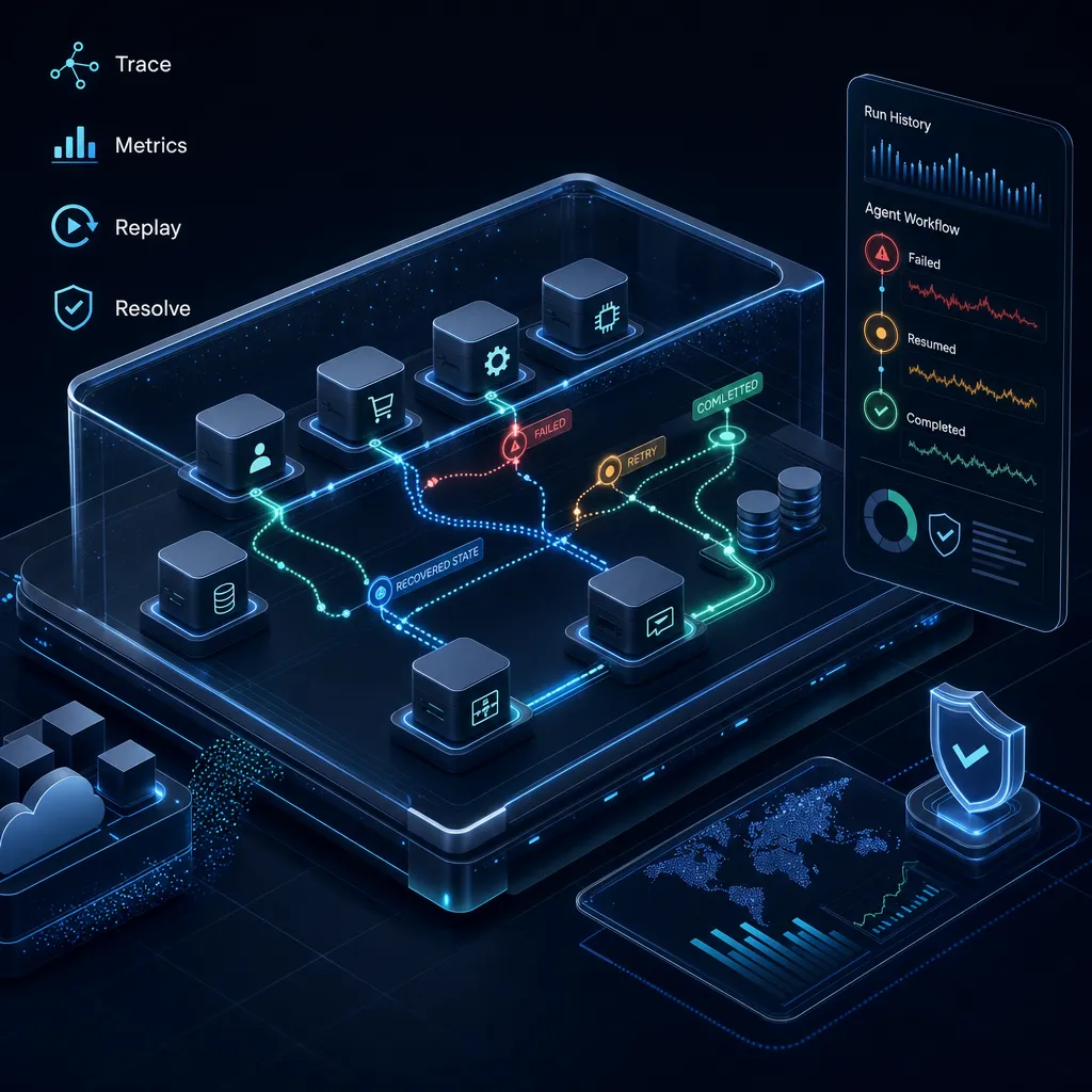 How does Diagrid Catalyst help teams observe cross-service traces?