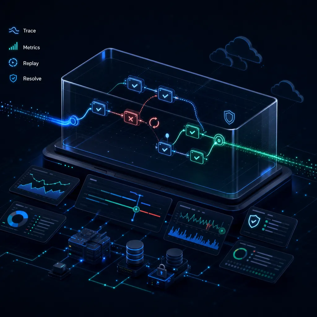 How does Diagrid Catalyst help teams observe agent execution dashboards?