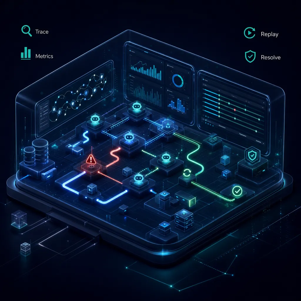How does Diagrid Catalyst help teams observe multi-agent handoffs?